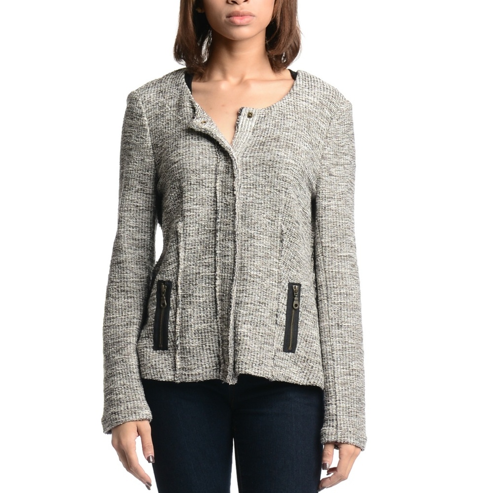 Drew May Cream Sweater Jacket